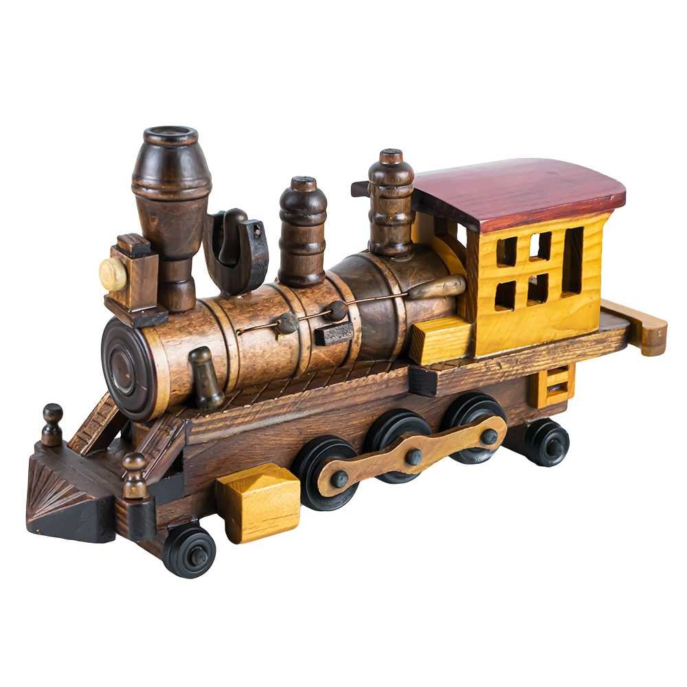 Locomotiva ornamentala, din lemn DF3291 66.386555