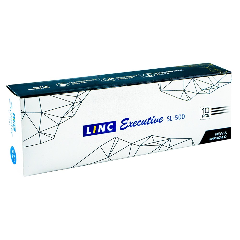 Pix cu gel Executive albastru 0,5mm - LINC 750BLU 2.10084
