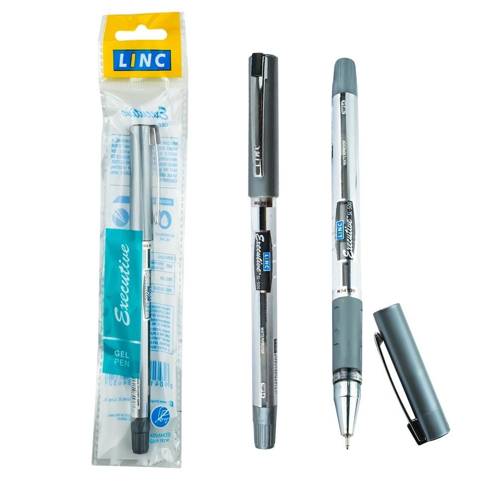 Pix cu gel Executive negru 0,5mm - LINC 750BLK 2.10084