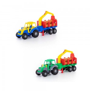 Tractor cu remorca + lemne - Altay, 61x17x25 cm, Polesie 35370 66.386555