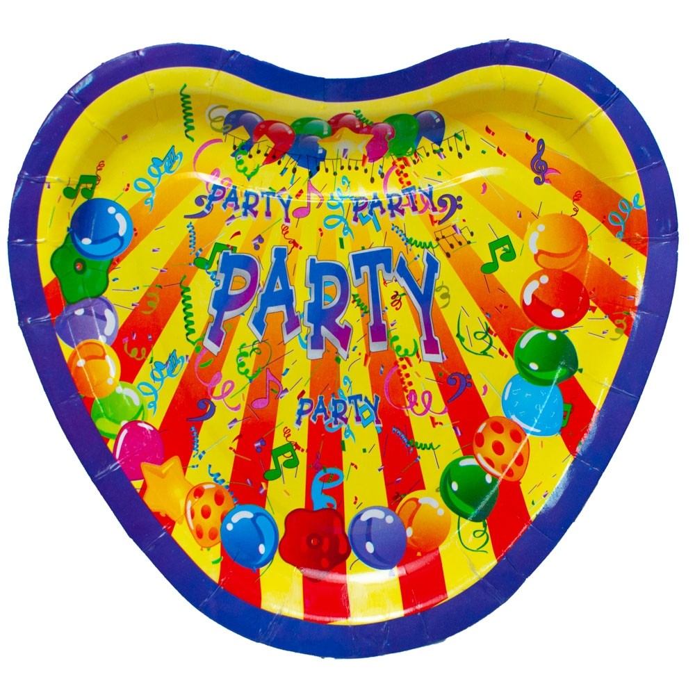 Farfurii carton, Inimioara, pt. party, 23 cm, 10 buc/set 733-23 4.621849