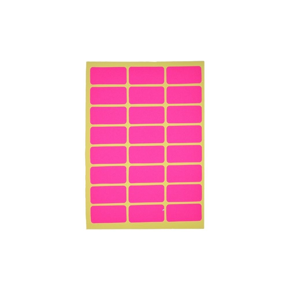 Etichete color 5x2,3 cm, 24 etichete/coala, 10 coli/set 5.042017