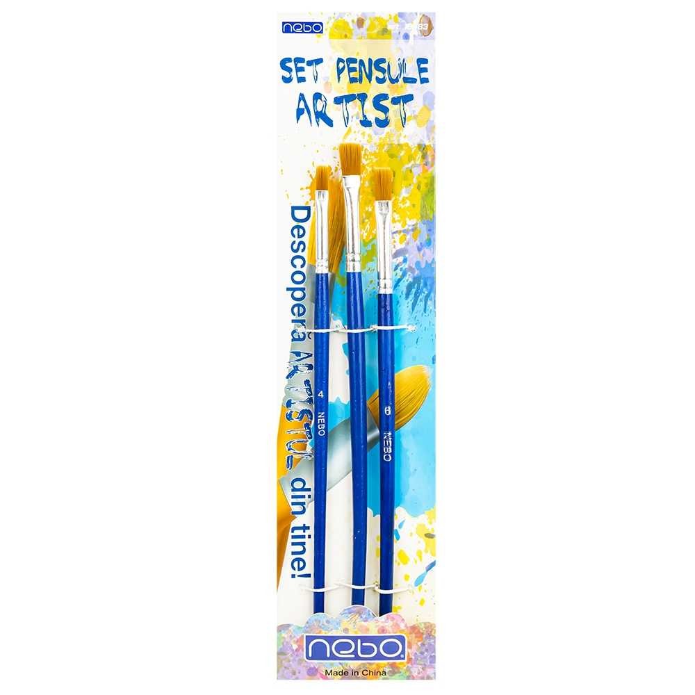 Pensule varf tesit, 3 buc/set - NEBO 16683 3.781513