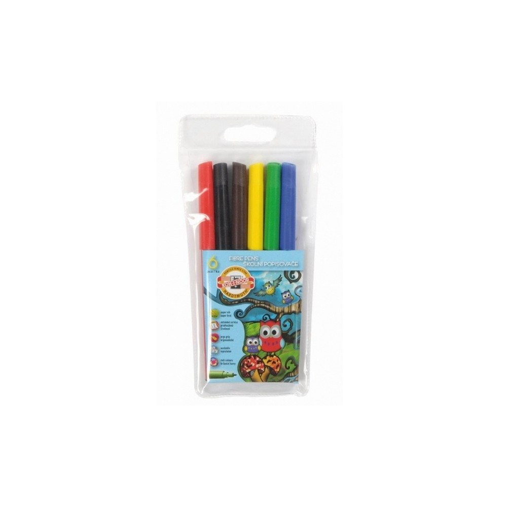 Carioca 6 culori Owls - Koh-I-Noor K1012-06 3.361345