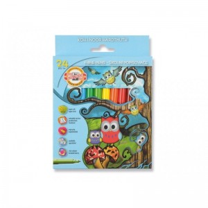 Carioca 24 culori Owls - Koh-I-Noor K1012-24 15.12605