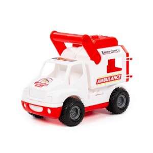 Ambulanta ConsTruck cu grip, 24x14x18 cm, Wader 0490 49.579832