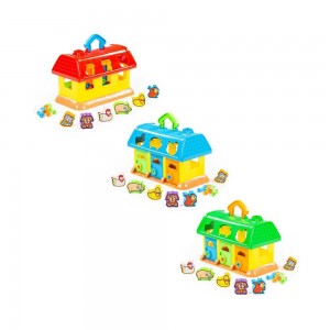 Casuta educativa + forme - My First Farm, 28x15x18cm, Polesie 9166 42.016807