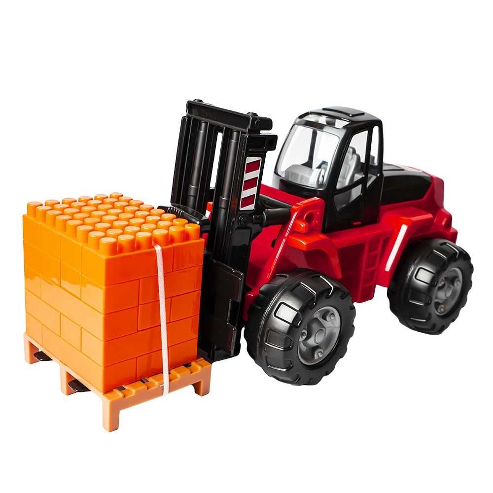 Stivuitor+palet cuburi - PowerTruck, 48x22x23 cm, Wader 36766 83.193277