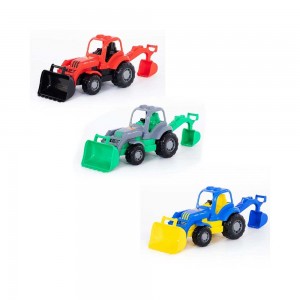 Tractor cu incarcator si excavator - Hardy, 28x13x16 cm, Pol 44785 21.008403