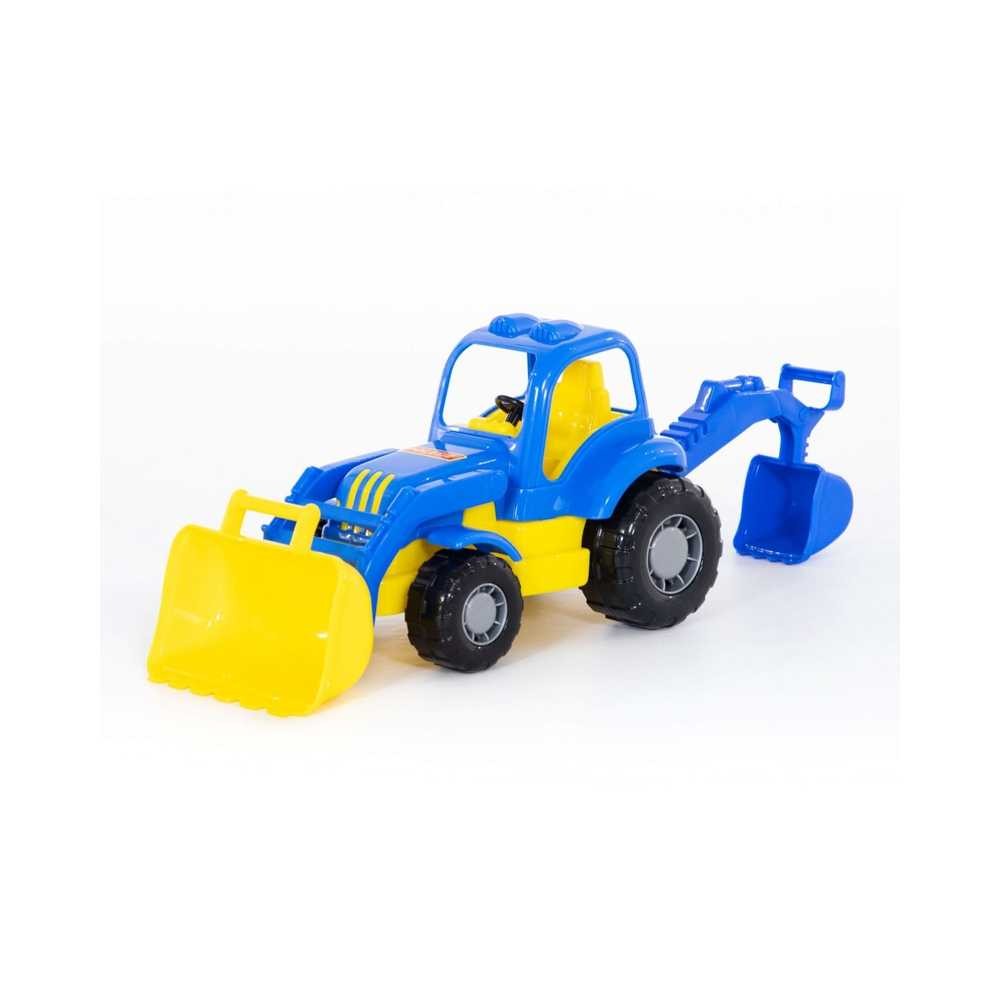 Tractor cu incarcator si excavator - Hardy, 28x13x16 cm, Pol 44785 21.008403
