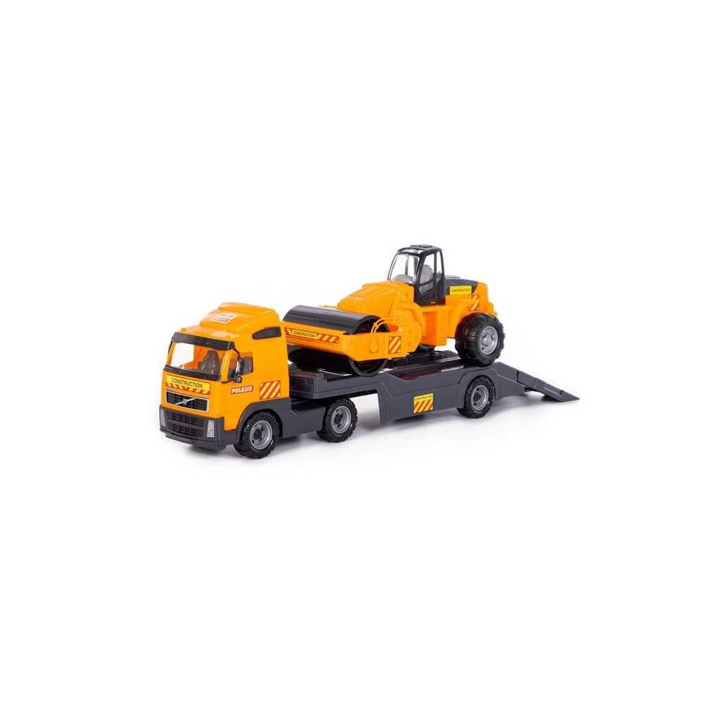 Trailer+cilindru asfalt - Volvo PowerTruck, 89x19x25 cm, Wader 36810 147.058824