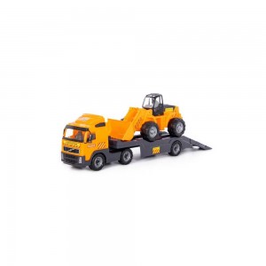 Trailer+excavator - Volvo PowerTruck, 89x19x25 cm, Wader 36803 147.058824