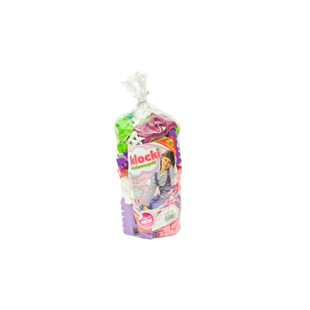 Cuburi constructii 98 piese, 28 mm, pentru fetite - Tupiko WDD-1714 31.932773