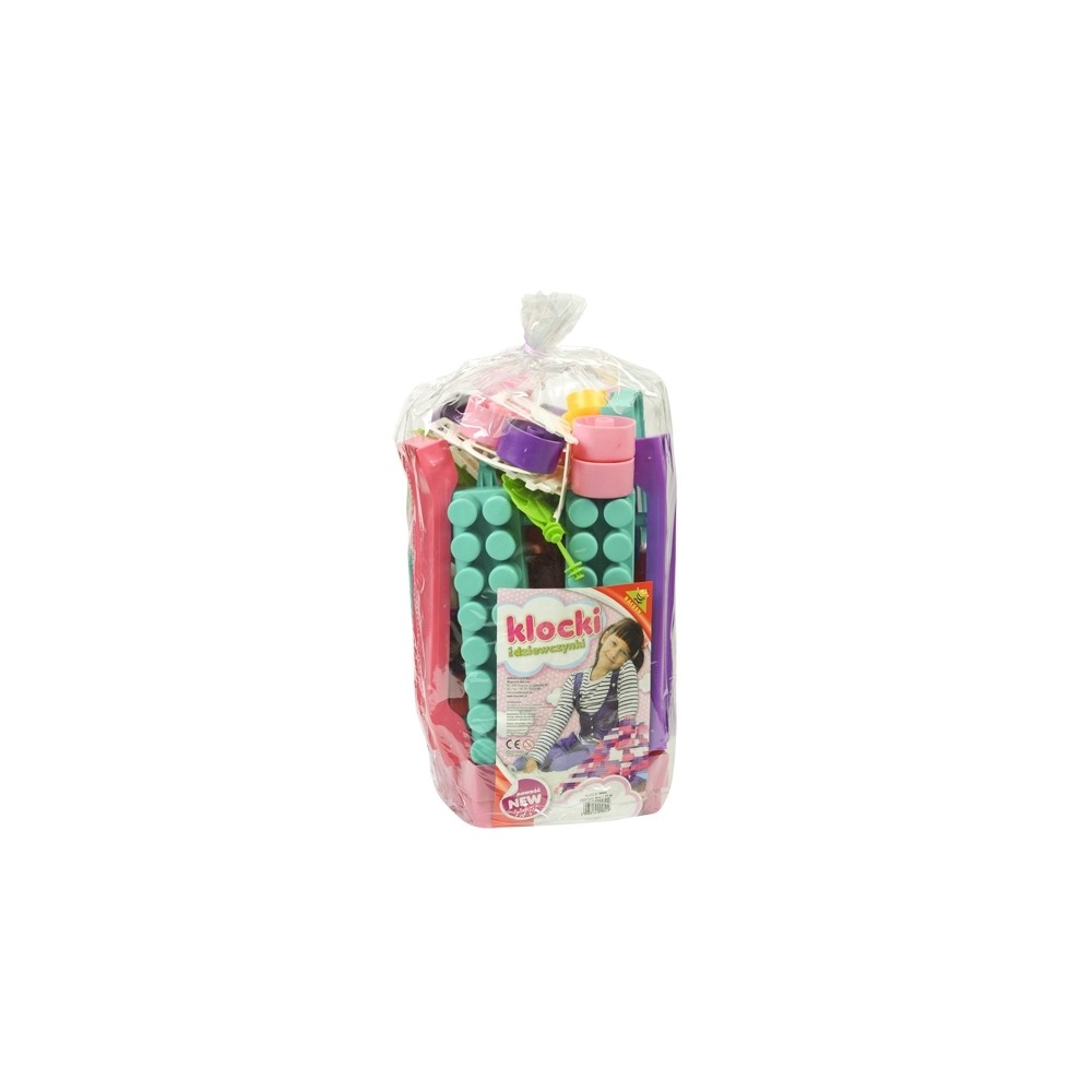Cuburi constructii 60 piese, 56 mm, pentru fetite - Tupiko ZMD-1783 84.033613