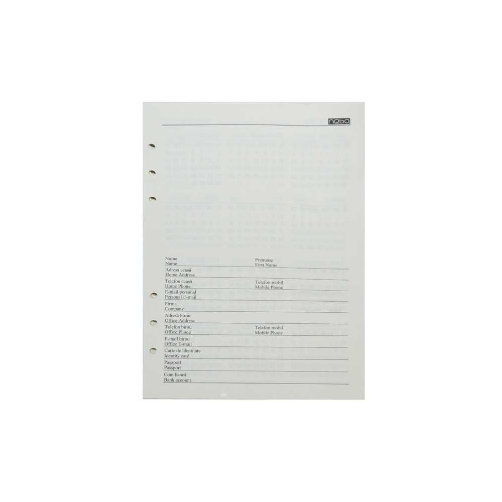 Rezerva agenda B5 100 file|set - NEBO 16161 14.285714