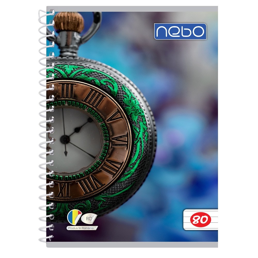 Caiet A5 80 file cu spira DR - NEBO 16557 4.621849