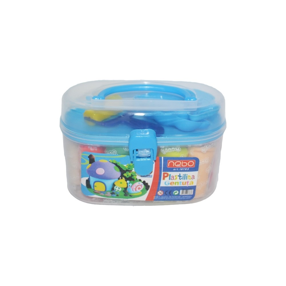 Plastilina 12 culori/gentuta + accesorii - NEBO 16783 7.142857