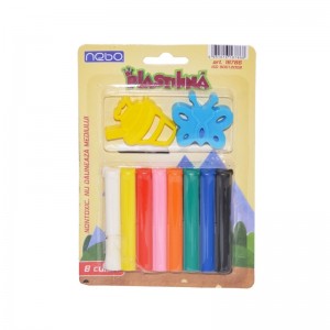 Plastilina 8 culori + forme, pe blister - NEBO 16786 4.201681