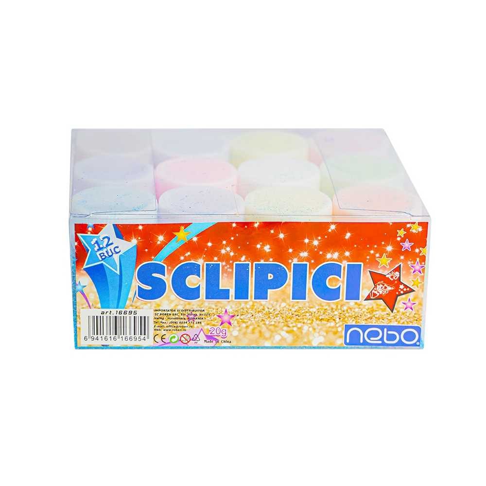 Sclipici neon 20 g Set 12 - NEBO 16695 11.764706