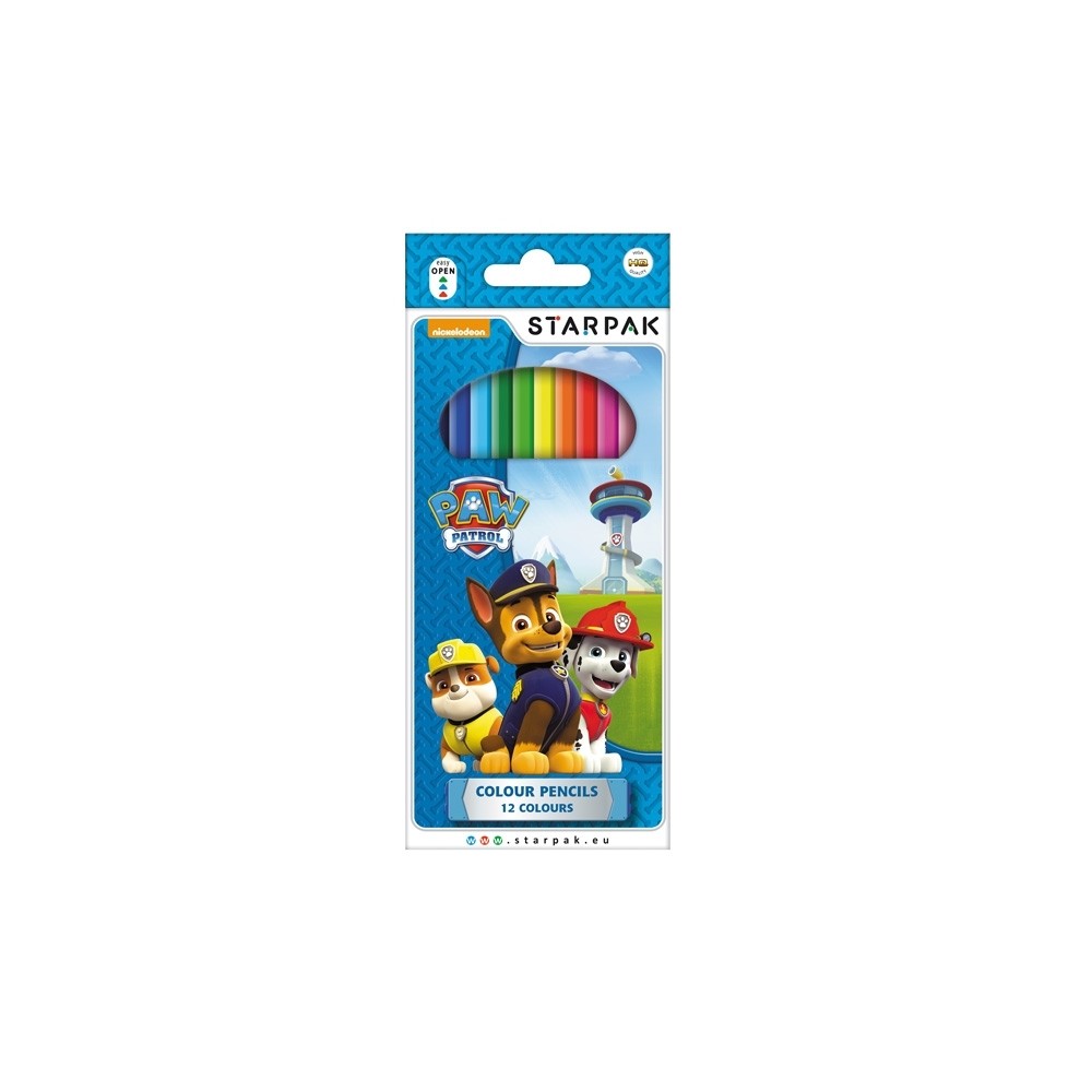 Creioane color - Paw Patrol 12 culori/set - STARPAK 352911 8.823529
