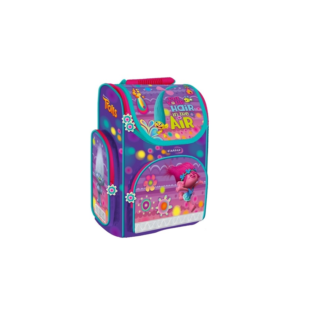 Ghiozdan - carcasa tare TROLLS, 37x27x14,5cm - STARPAK 372619 151.260504