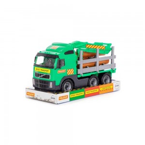 Camion cu lemne - Volvo PowerTruck, 45x19x25 cm, Wader 58331 105.042017