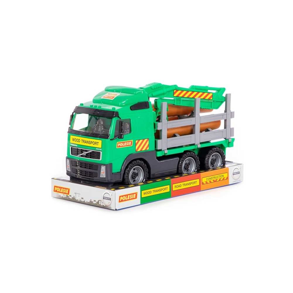 Camion cu lemne - Volvo PowerTruck, 45x19x25 cm, Wader 58331 105.042017