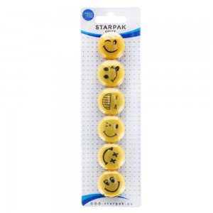 Magneti Emoticon, 30 mm, 6 buc/set - STARPAK 378346 5.882353