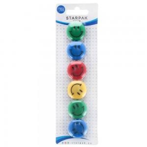 Magneti Emoticon II color 30 mm 6 buc/set - STARPAK 378347 5.882353