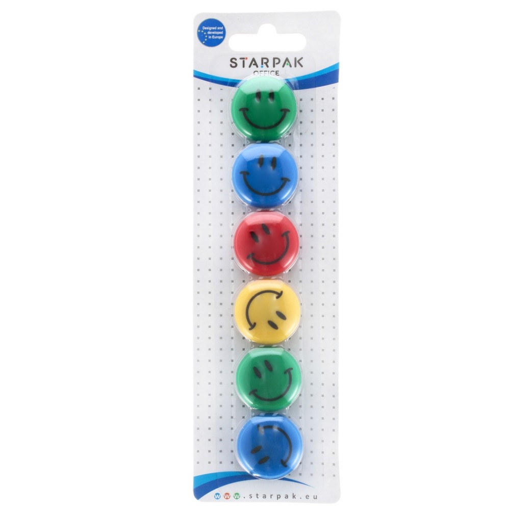 Magneti Emoticon II color 30 mm 6 buc/set - STARPAK 378347 5.882353