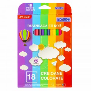 Creioane color Hexagonale Set 18 - NEBO 16318 7.563025