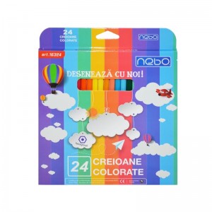 Creioane color Hexagonale Set 24 - NEBO 16324 10.084034