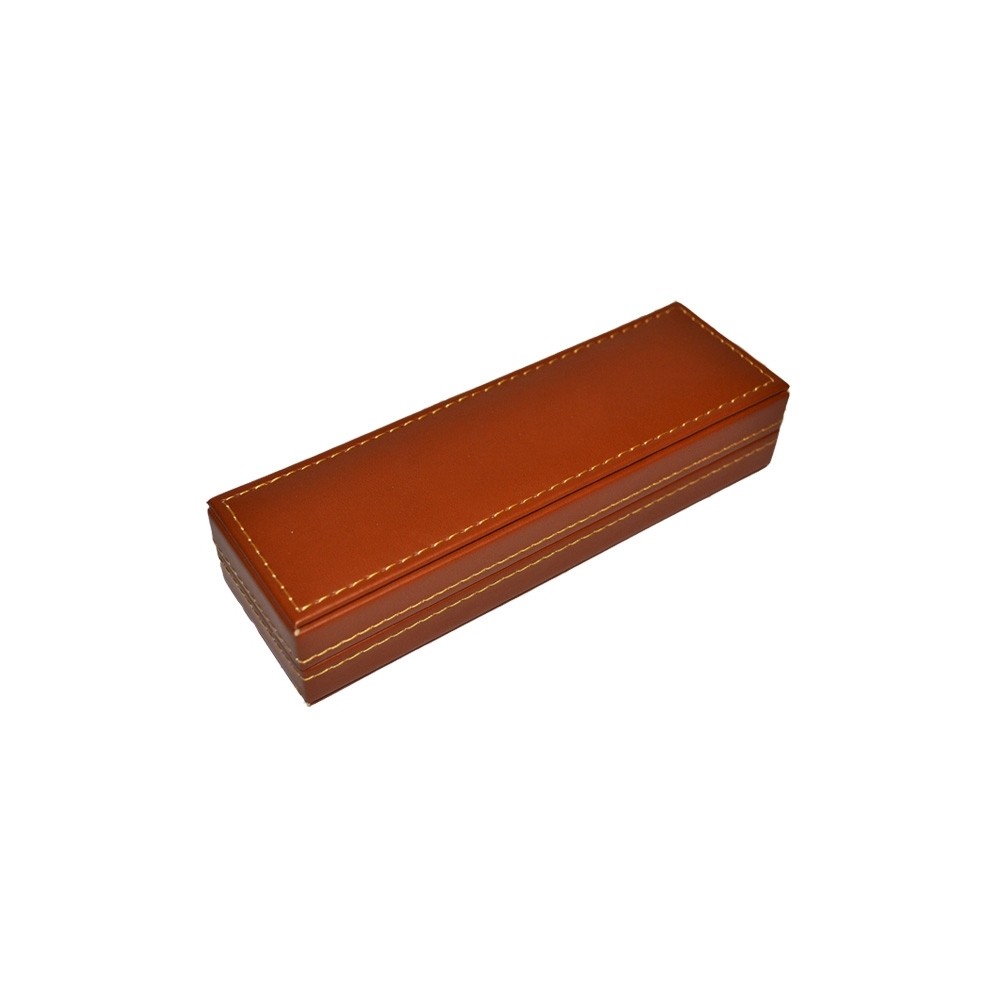 Caseta-etui maro pentru 1 instrument de scris 17.647059