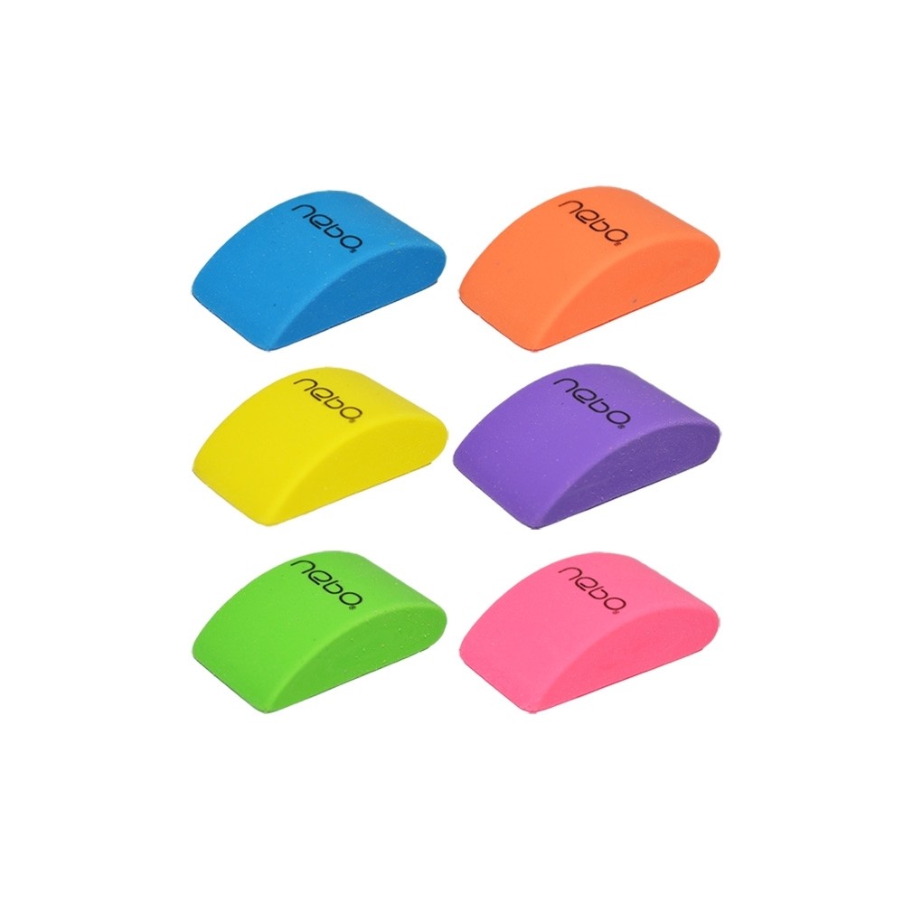 Radiera color, 24 buc/cutie - NEBO 16224 0.840336