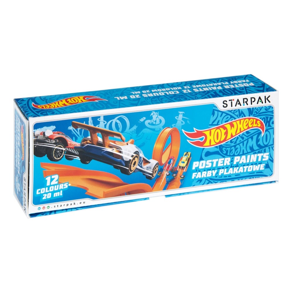 Acuarele - guase Hot Wheels 20 ml, 12 culori/set - STARPAK 337500 20.168067