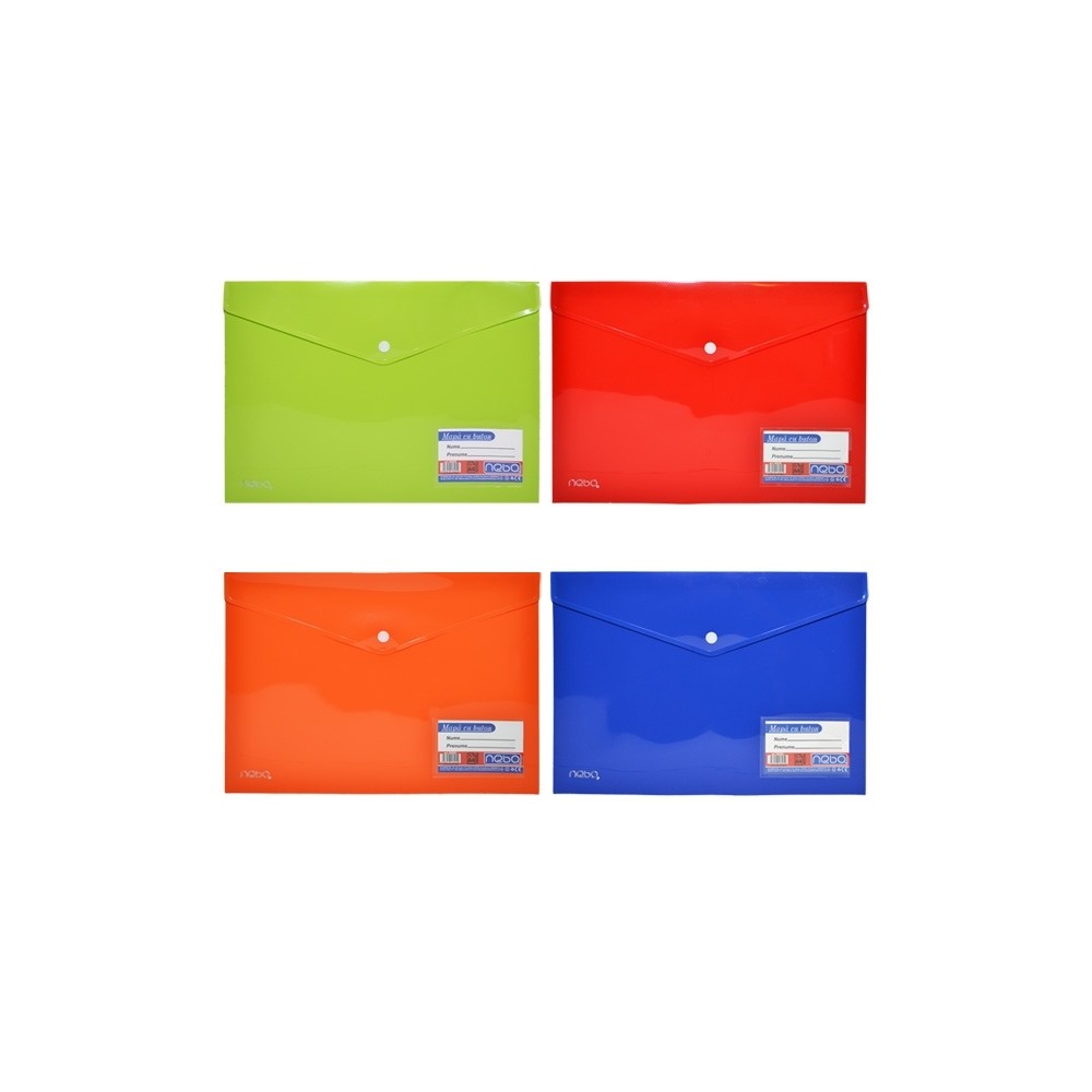 Mapa A4, din plastic, cu capsa - NEBO 16225 3.361345