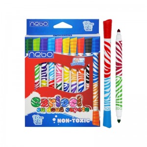 Carioca cu 2 capete 20 culori 10 buc|set - NEBO 16853 11.764706