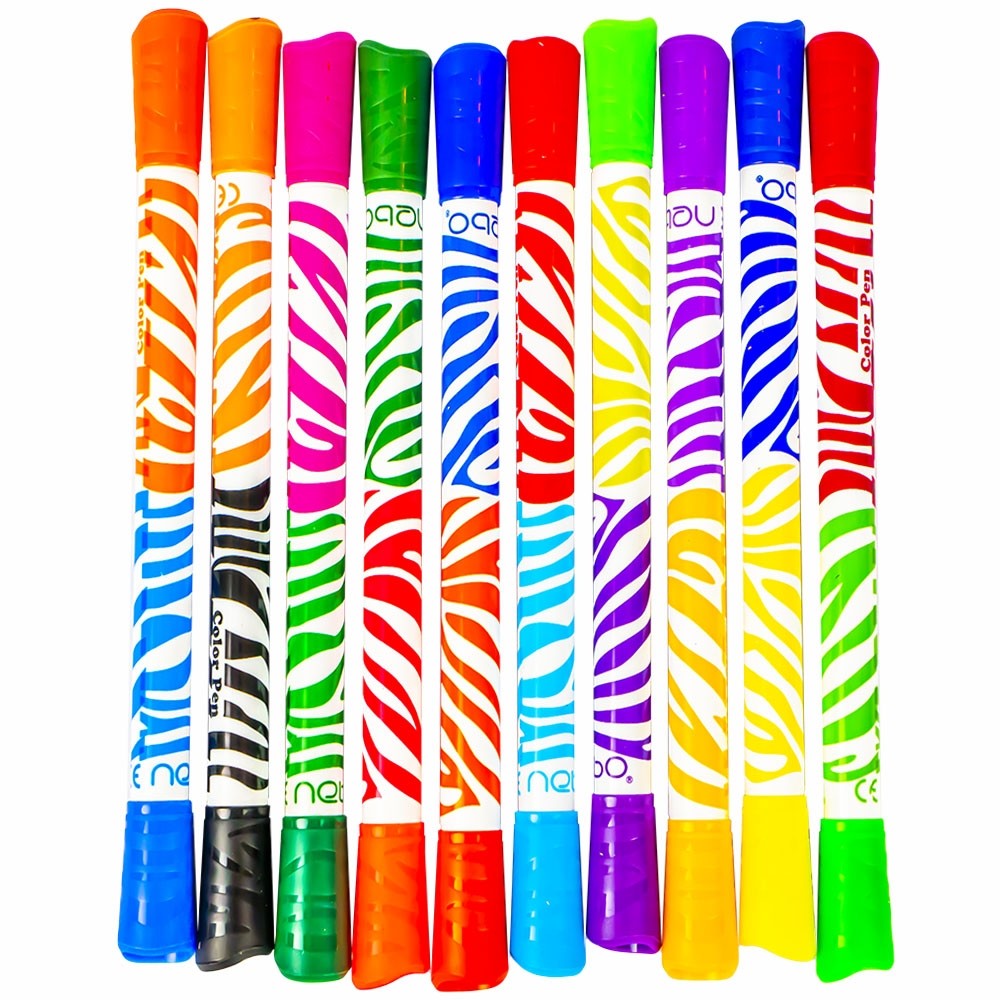 Carioca cu 2 capete 20 culori 10 buc|set - NEBO 16853 11.764706