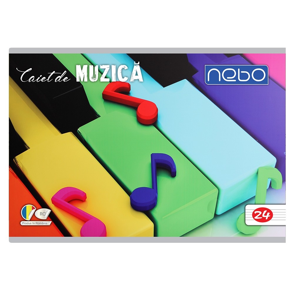 Caiet muzica 24 file - NEBO 16597 1.680672