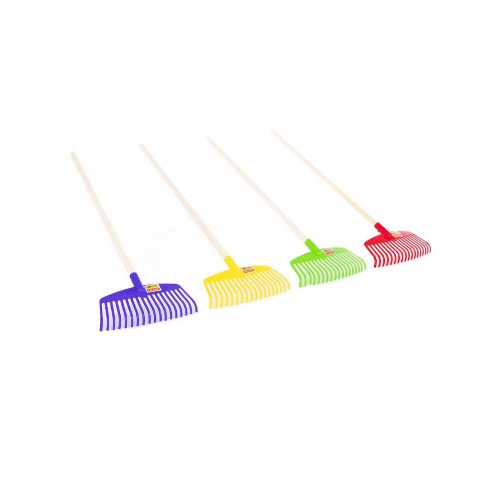 Grebla plastic cu maner din lemn, 78x27x4 cm, Wader 41067 10.084034