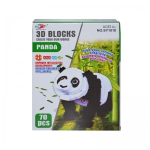 Joc creativ 3D, din burete, 70 piese, Panda SY1010 20.168067