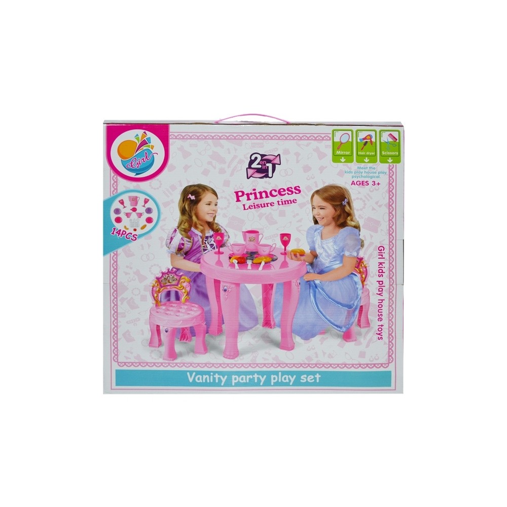 Masuta cu 2 scaunele si accesorii, 14 piese 1519A 168.067227