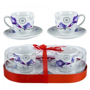 Set - 2 cesti + farfurii, Lavanda AV108 0
