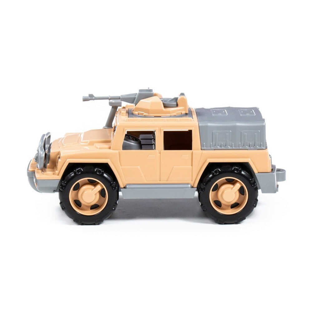 Jeep militar de aparare + mitraliera, 31x15x14cm, Polesie 63540 32.773109