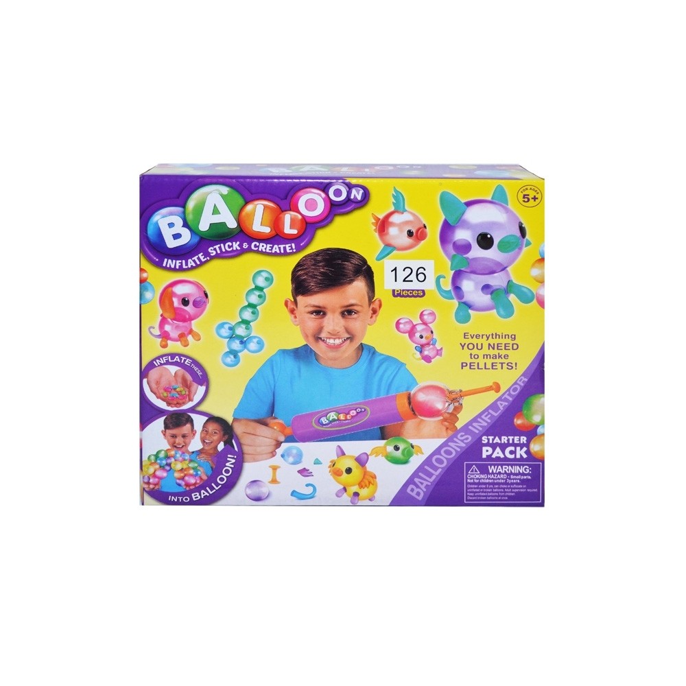 Joc creativ cu baloane lipicioase, 126 piese 41.176471