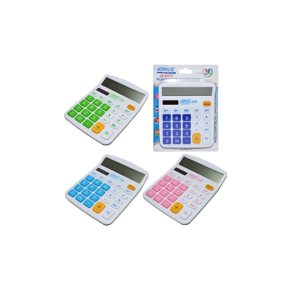 Calculator 12 digiti JOINUS 1 buc|blister JS-837C 25.210084