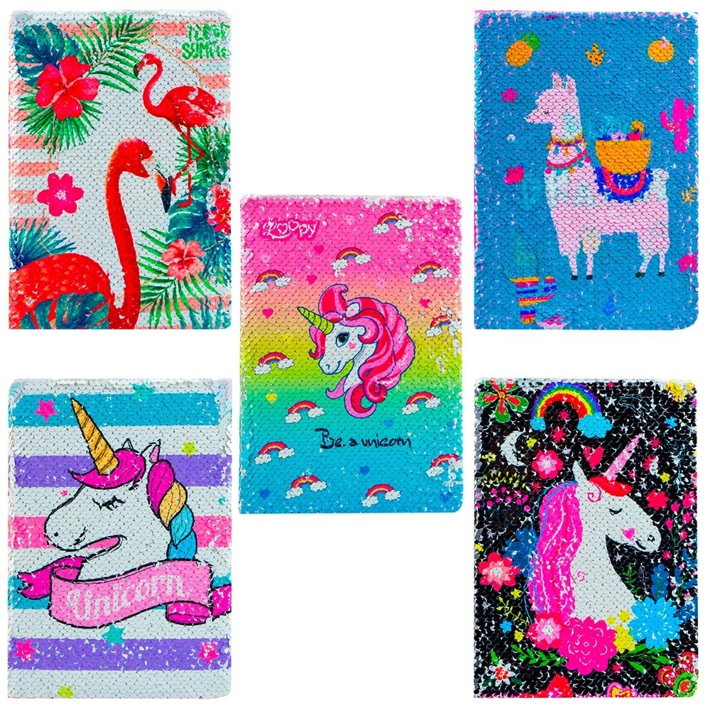 Carnetel A5 pentru notite Unicorn cu paiete 23.529412