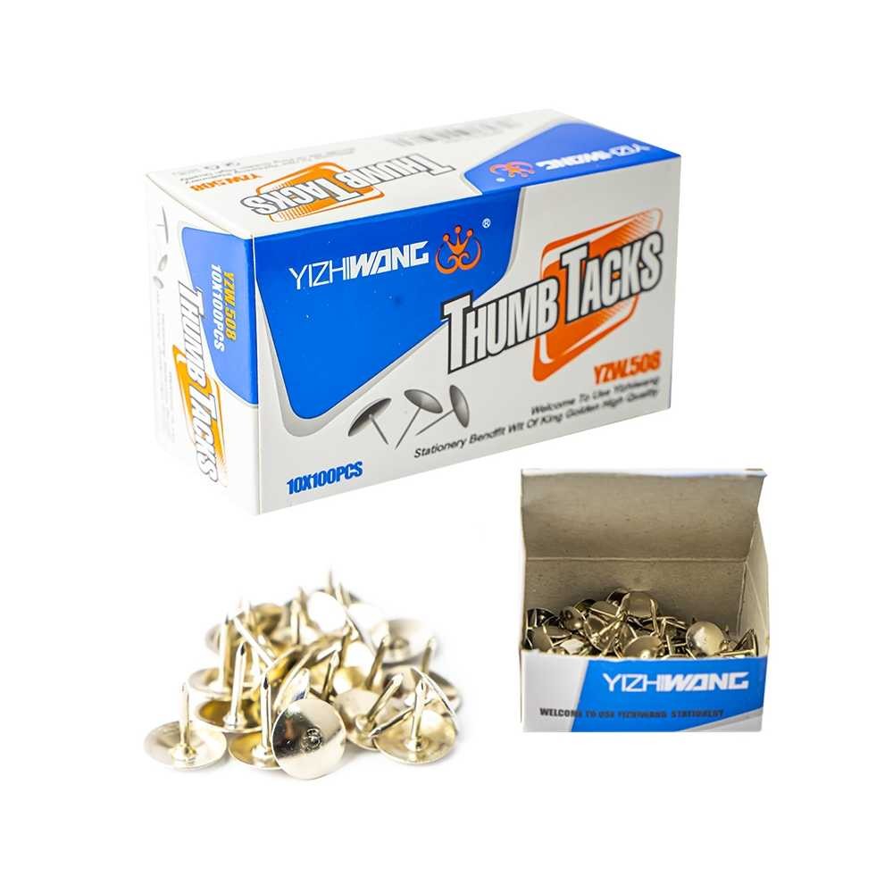 Pioneze metalice, 100 buc/set A508 1.680672