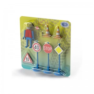Semne circulatie+muncitor/blister, 17x17 cm DSTA1000 15.12605