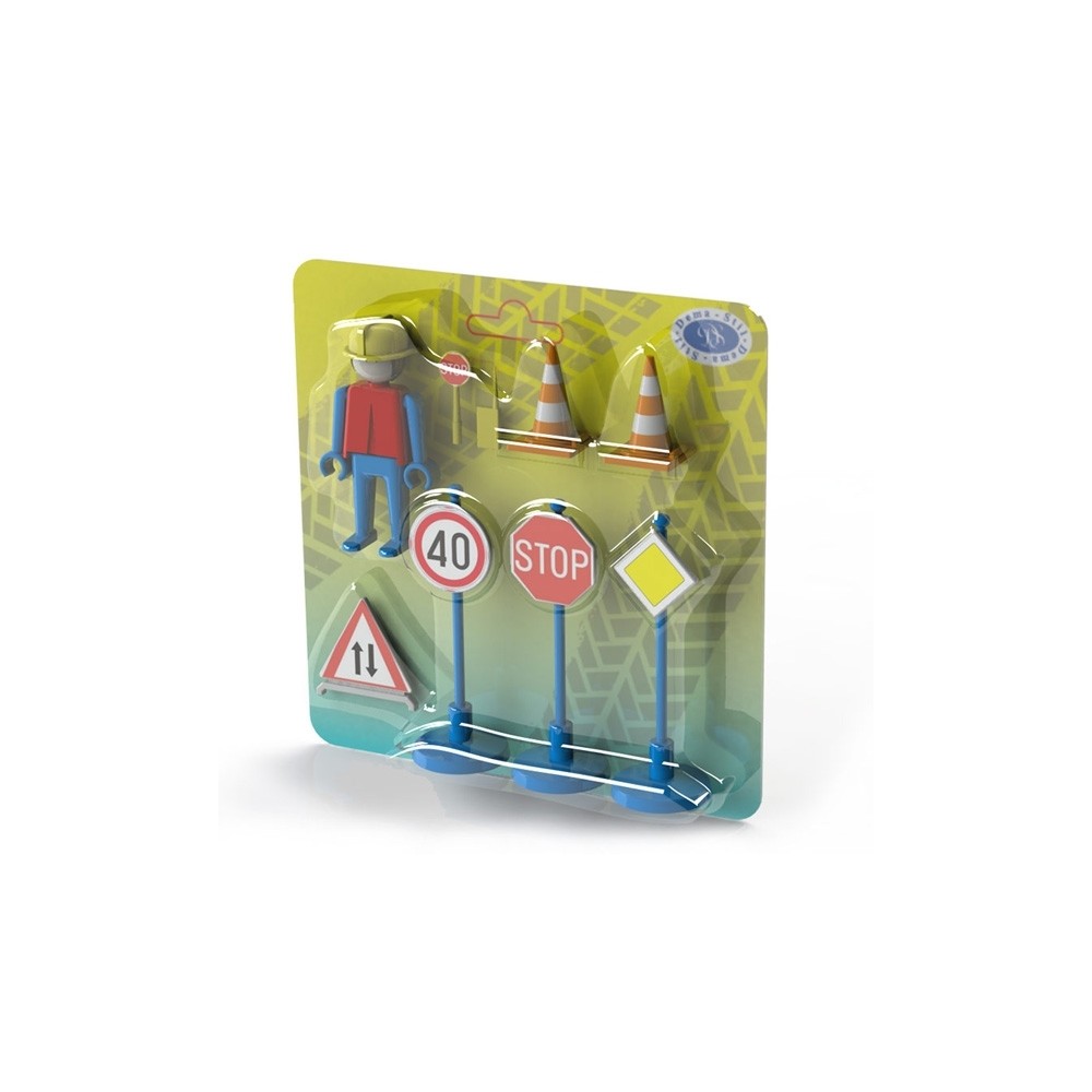 Semne circulatie+muncitor/blister, 17x17 cm DSTA1000 15.12605